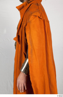  Photos Medieval Knight in cloth armor 2 Knight Medieval clothing gambeson orange cloak upper body 0004.jpg